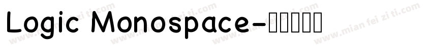 Logic Monospace字体转换